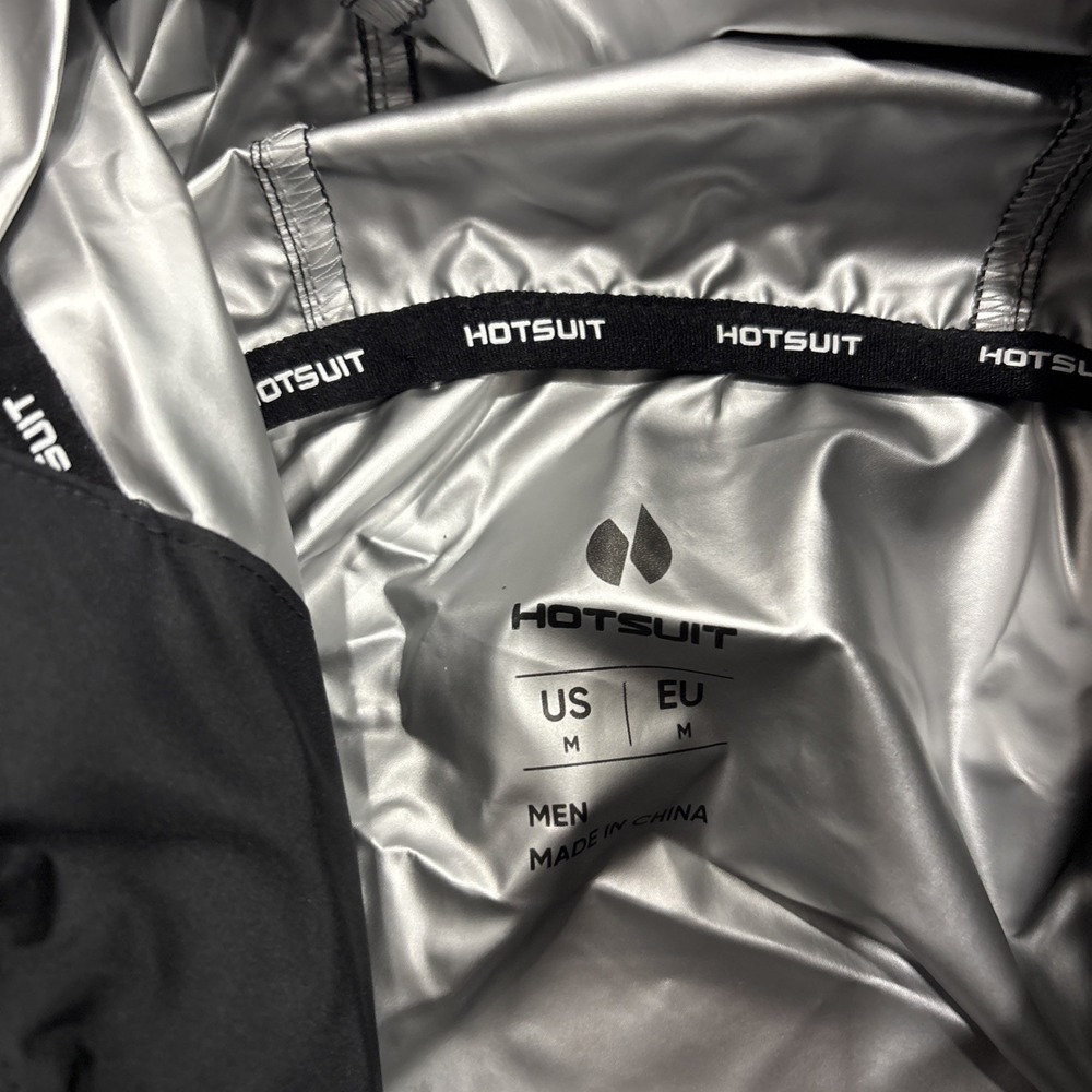 NWT HOTSUIT Sauna Suit Men's M Sweat Sauna Jacket Pants Gym Workout Sweat Suits - Picture 4 of 8